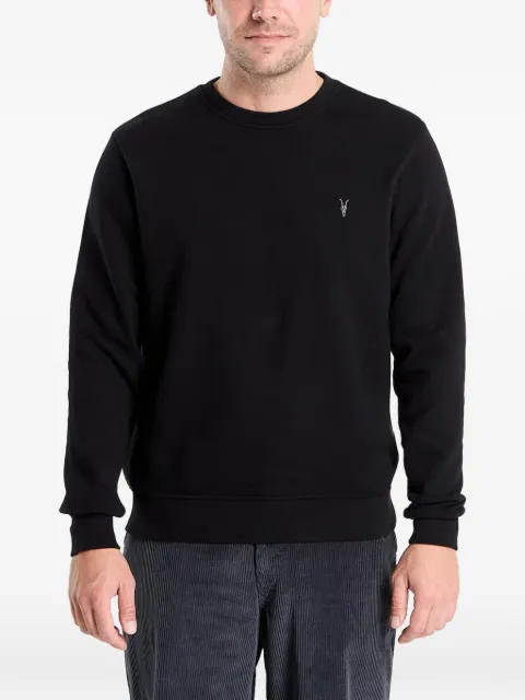 AllSaints Raven logo-embroidered sweatshirt Black M037NB5