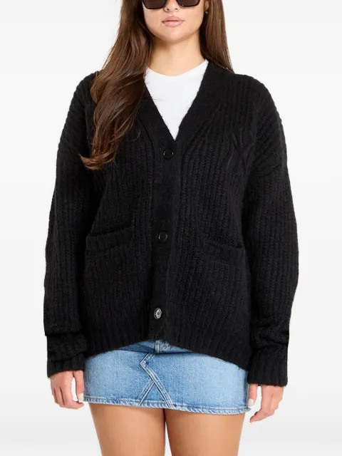 NEW ERA CAP New York Yankees MLB ribbed-knit logo-embroidered cardigan Black 60684485