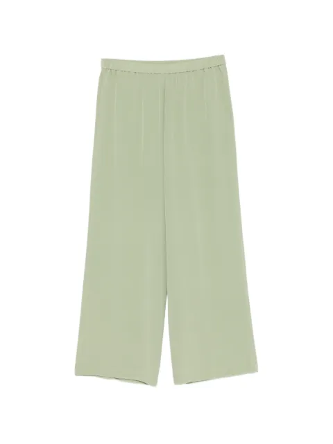 ASPESI wide-leg silk trousers Green 0128F753