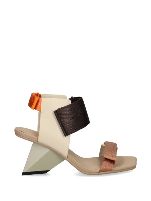 United Nude Rockit Run touch-strap geometric-heel sandals Neutrals 1061797216