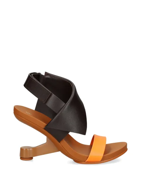 United Nude Eamz Polo touch-strap sculptural sandals Brown 1099094016