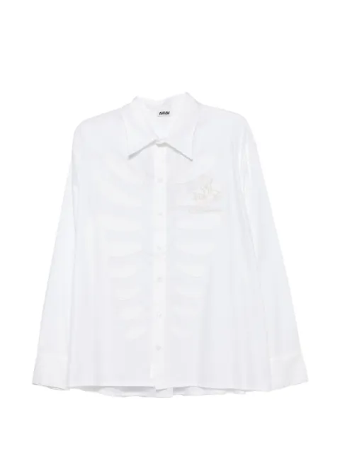 AVAVAV Sam embroidered logo-patch shirt White S26N0848