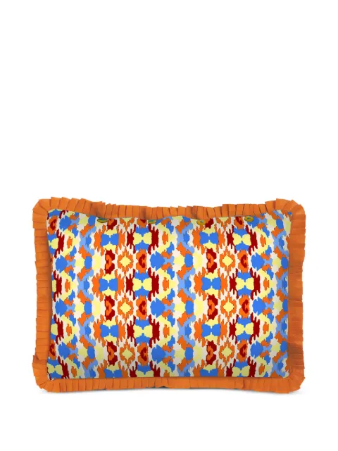 Lisa Corti Taquikat cotton cushion cover Blue FE35X50MUSJQ7135X50