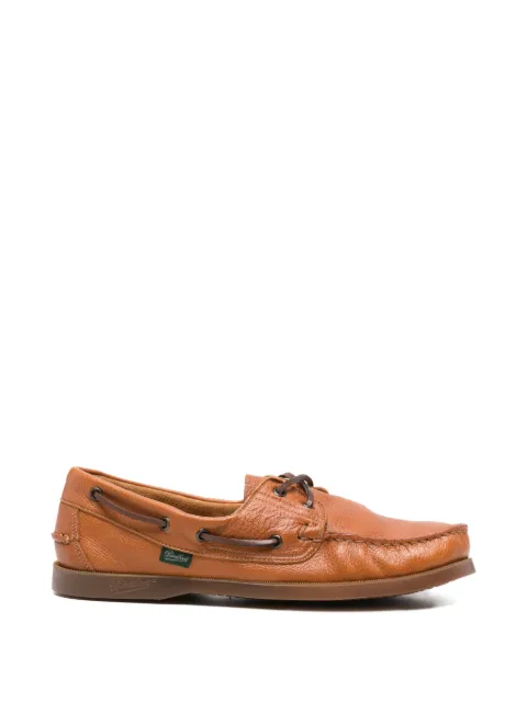Paraboot lace-up leather boat shoes Brown 780558