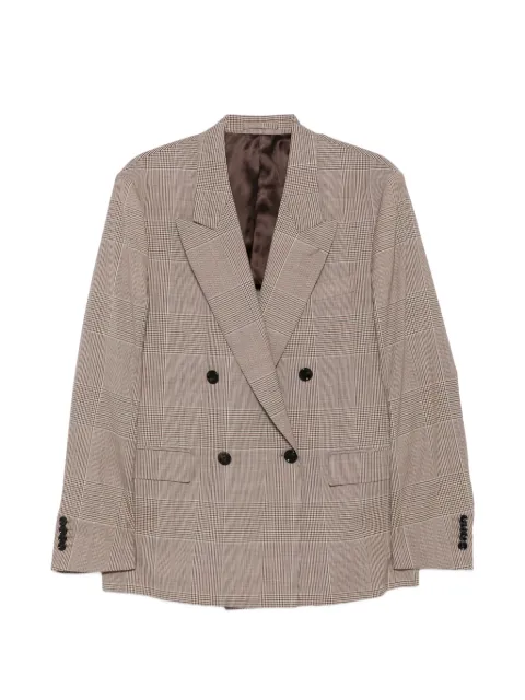 Lardini double-breasted check-pattern blazer Brown PA5810EPAIF66415