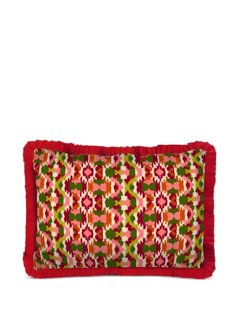 Lisa Corti Taquikat cotton cushion cover Green FE35X50MUSJQ8435X50