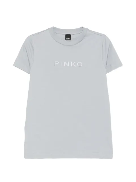 PINKO logo embroidery T-shirt Blue 101752A339