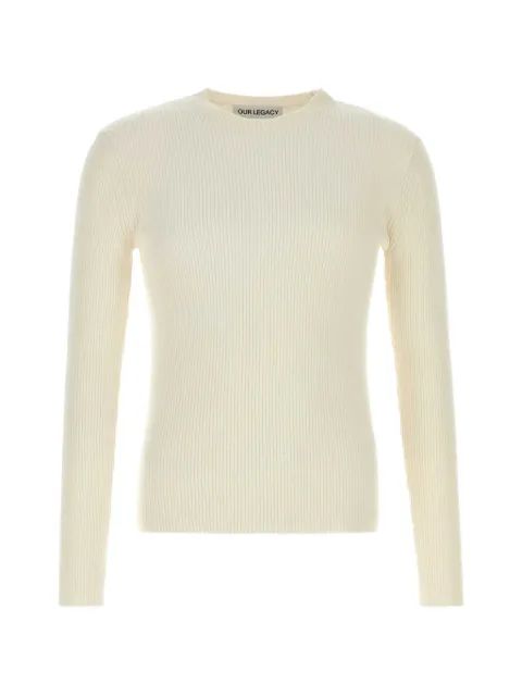 OUR LEGACY ribbed-knit sweater Neutrals M2263CN