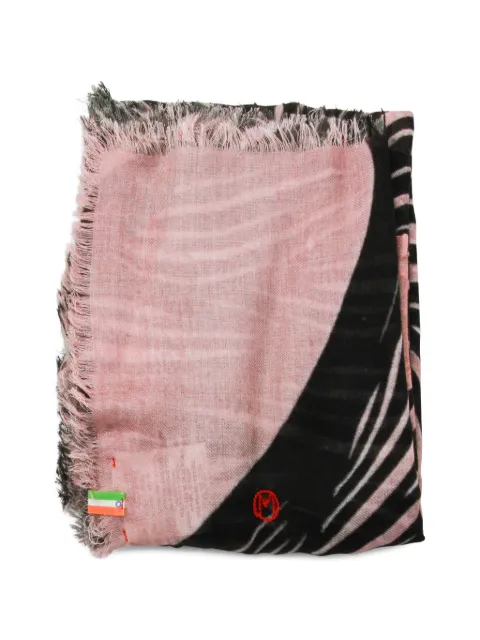TALKING WALLS graphic-print frayed scarf Pink TW2284KWS6MATDEUX