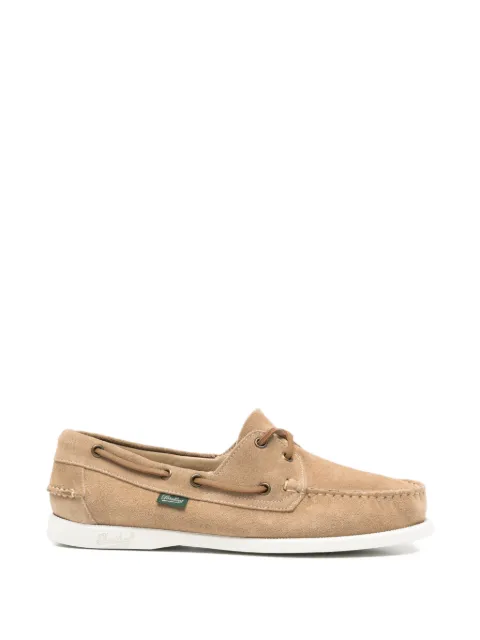 Paraboot lace-up suede boat shoes Neutrals 190827
