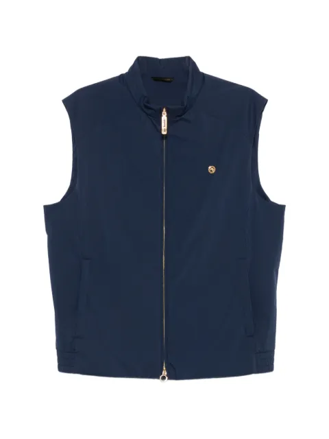 Stefano Ricci Equestrian logo-detail gilet Blue M6J61E0040PL001H