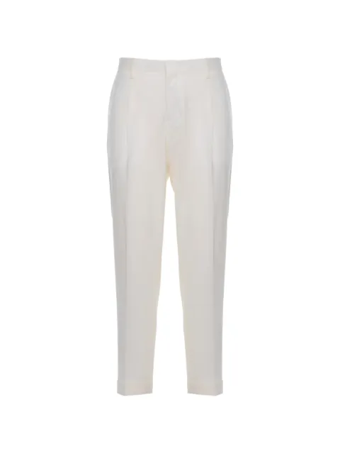 Briglia 1949 pleated turn-up trousers Neutrals TIBERIOS30010800120