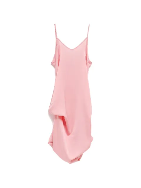 Julie Kegels draped asymmetric midi dress Pink DRAPE