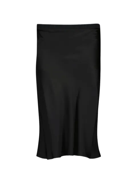 AMI Paris Ami de Coeur midi skirt Black 26PFSK456VI0053