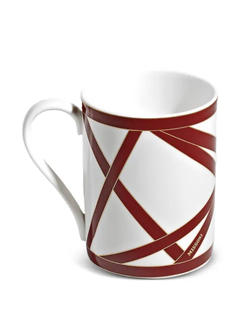 Missoni Home Nastri geometric-print mug White MHPNBOR16S1