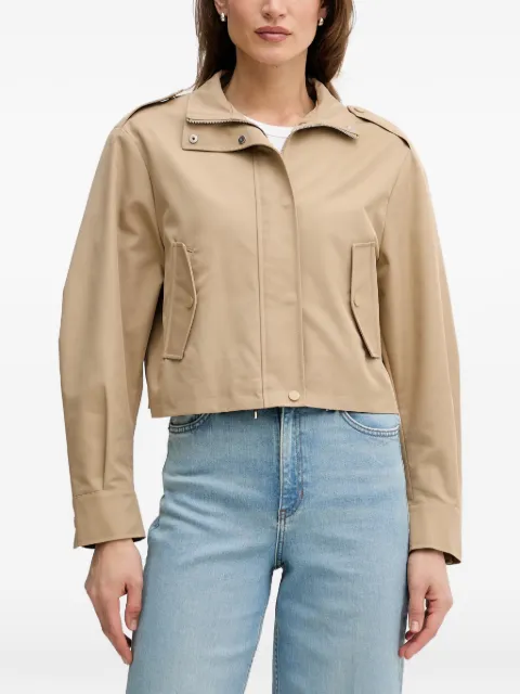 OUI cropped epaulette jacket Neutrals 96604