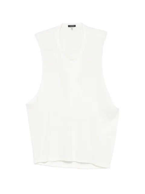 R13 sleeveless crew-neck top White R13WK354K001B