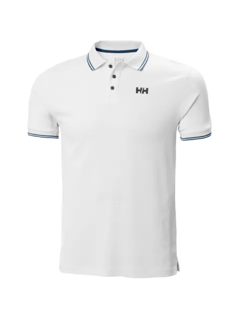 Helly Hansen logo-print tipped polo shirt White 34068001