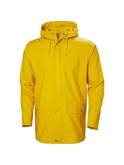 Helly Hansen hooded flap-pocket raincoat Yellow 53265344
