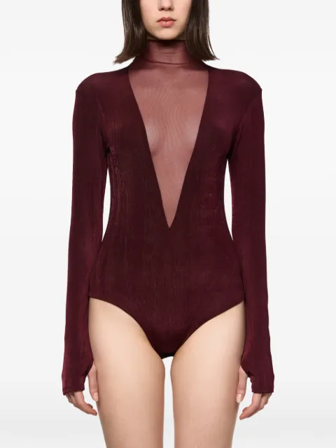 Atu Body Couture crushed-effect body Red AT26133