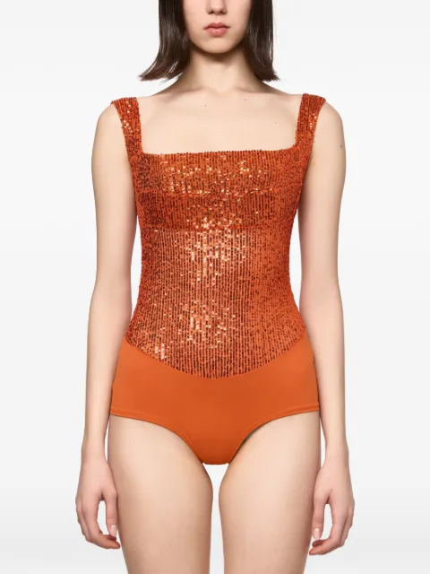 Atu Body Couture sequin-embellished body Orange AT26128