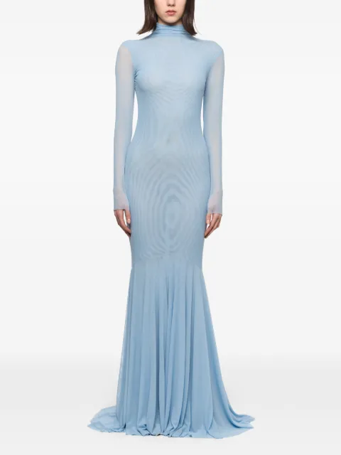 Atu Body Couture high-neck maxi dress Blue AT25069