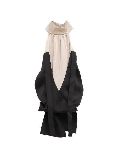 Julie Kegels halterneck open-back top Black THELMA