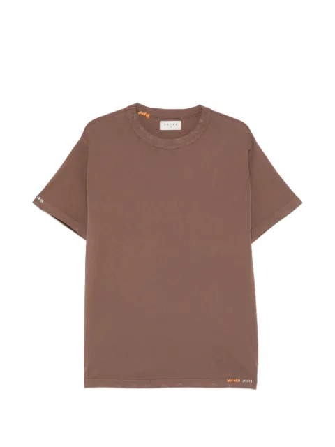 Paura Kansas embroidered-detail T-shirt Brown 15DP10050000016