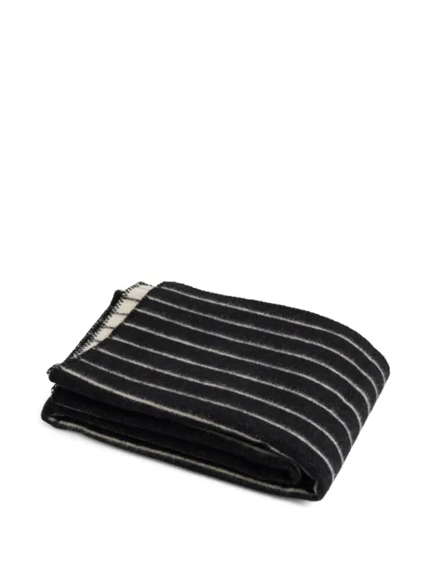 HAY striped-pattern blanket Black AE958D809AS27
