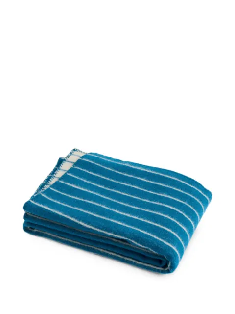 HAY striped-pattern blanket Blue AE958D809AS28