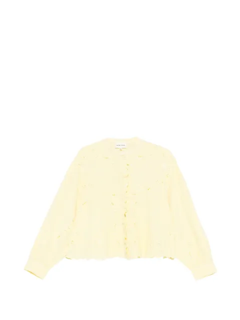 Antik Batik Fanie broderie-anglaise ruffled blouse Yellow FANIE1BLO