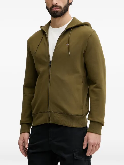 Napapijri Balis zip-up drawstring hoodie Green NP0A4HHV