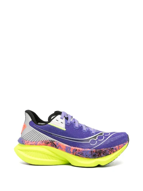 Saucony Endorphin mesh-panelled logo-print sneakers Purple S11070400