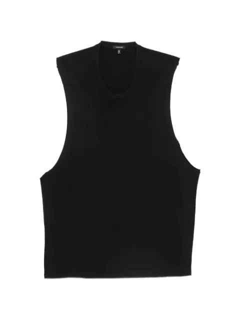 R13 raw-edge sleeveless tank top Black R13WK354K001A