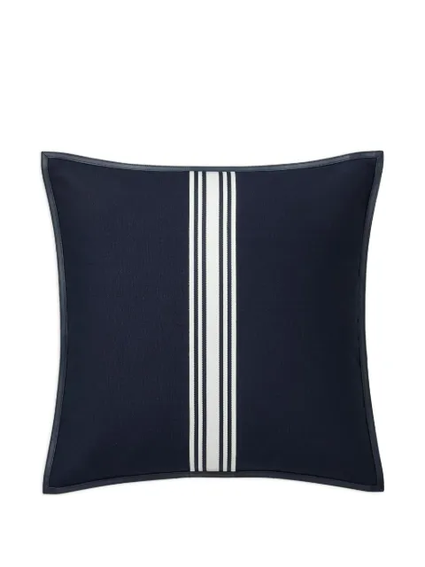 Ralph Lauren Home striped leather-trim cushion Blue 650P06522001