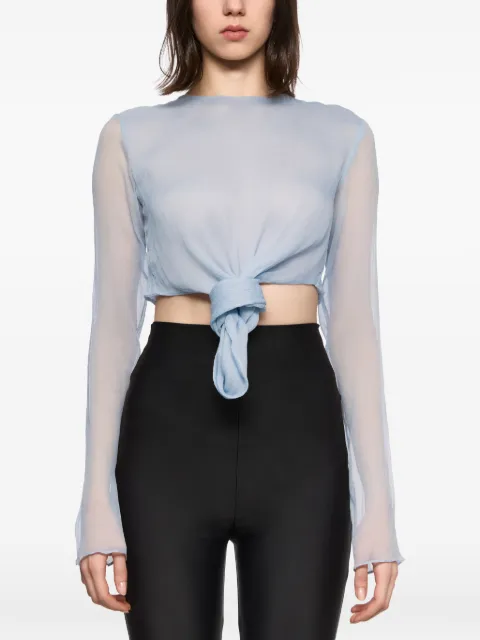 Atu Body Couture knot-detail top Blue AT26116