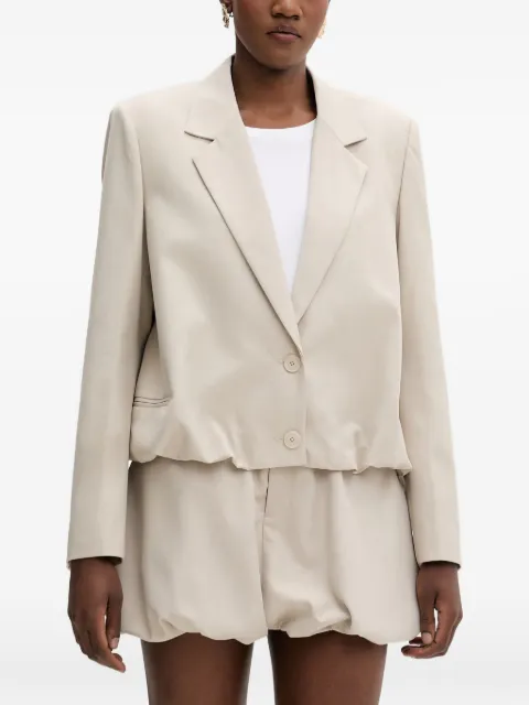 Isabelle Blanche bubble-hem blazer Neutrals IS26SSJ093T007