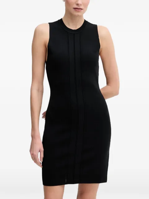 Gaudi ribbed-knit sleeveless mini dress Black 611FD13005