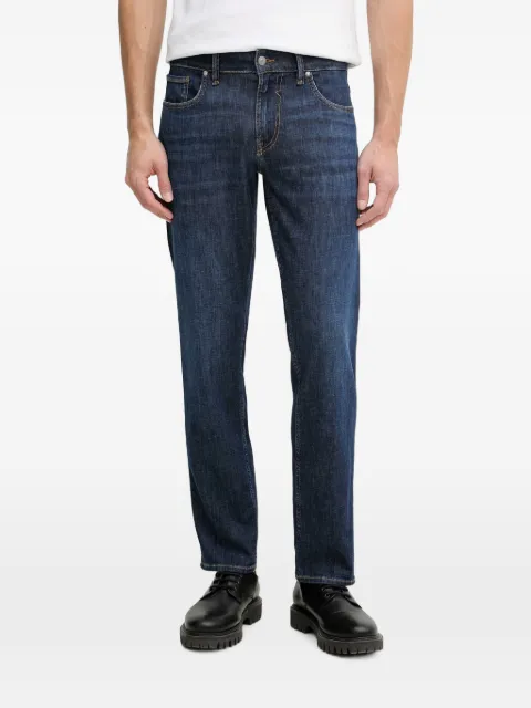GUESS USA logo-patch slim-fit jeans Blue M6GAN2D0747