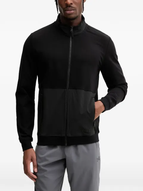 GUESS USA zip-up panelled sweatshirt Black Z6GQ04K2833