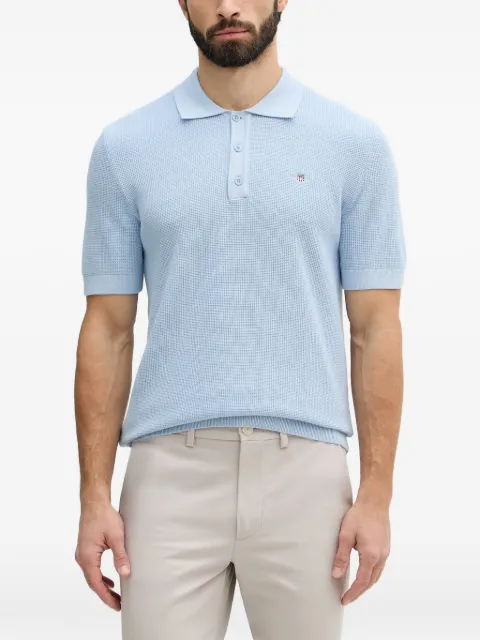 Gant logo-embroidered polo shirt Blue 8030294