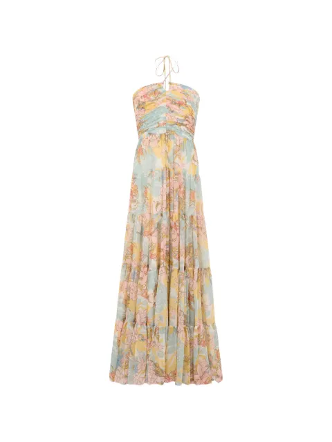 Lauren Ralph Lauren floral-print tiered maxi dress Blue 253P08930001