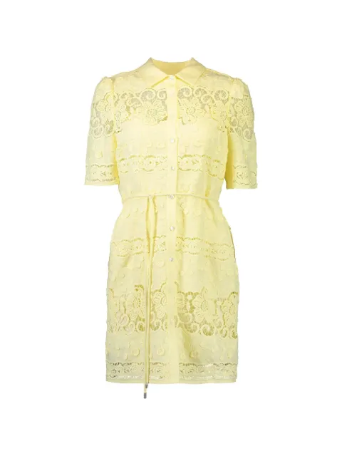 Christy Lynn Valencia floral-lace mini dress Yellow CLD09BN27YELLOW