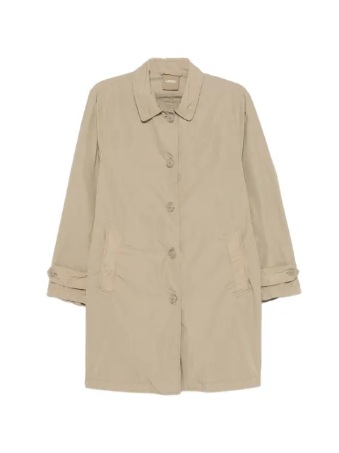 ASPESI button-up long-sleeve trench coat Neutrals N502F973