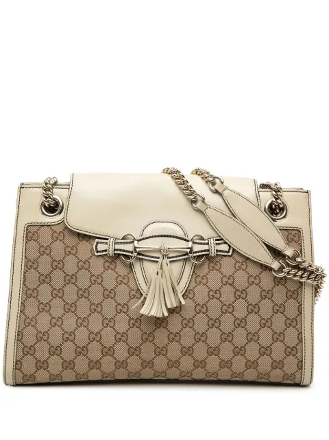 Gucci Pre-Owned 2000-2015 Large GG Canvas Emily shoulder bag White U5A03AIY8HAUFSFR