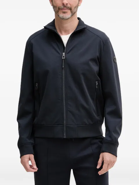 Joop! Pablo textured funnel-neck llightweight jacket Blue 30101589
