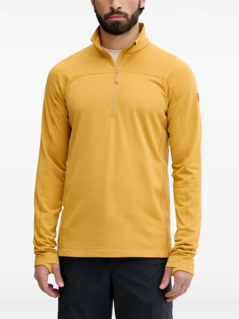 Fjällräven Abisko Lite half-zip ribbed-knit sweater Yellow F87113
