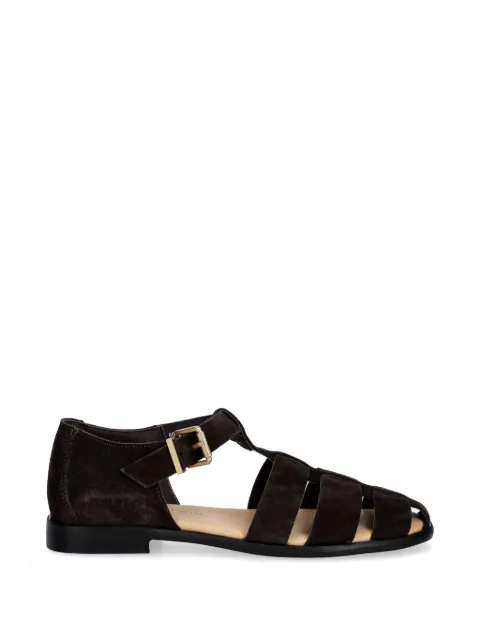 Marc O'Polo cage-strap buckle-fastening sandals Brown 60218631102325
