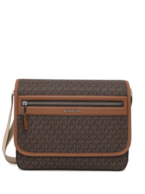 Michael Kors monogram-print messenger bag Brown 33S6LJSM9B