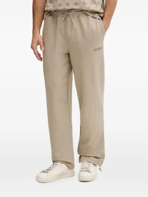 GUESS USA Gustave drawstring-waist logo-patch track pants Neutrals Z6GB01K2834